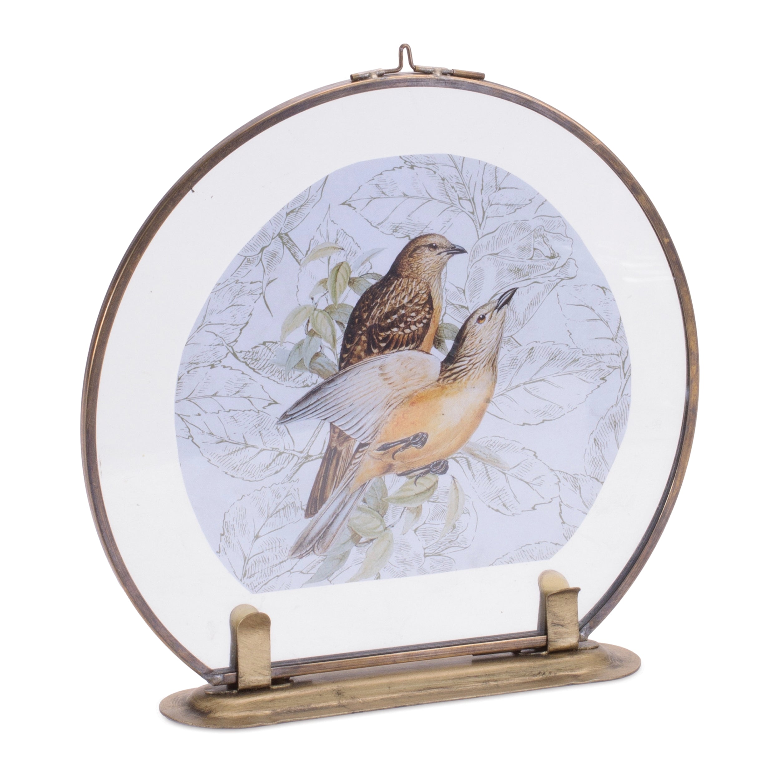 Frame w/Art 7.5"L x 7"H Copper/Iron/Glass