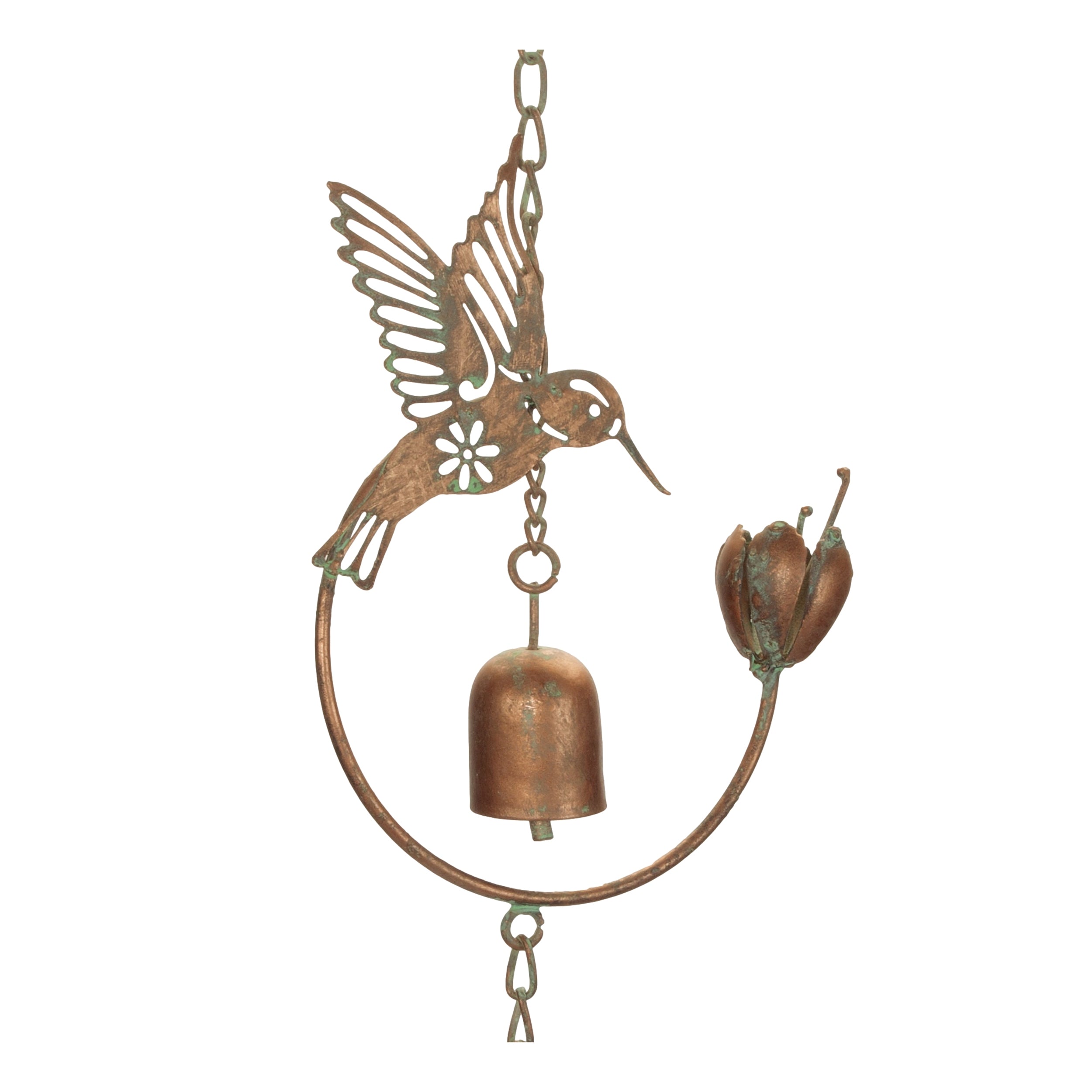 Hummingbird Rain Chain 69”H Iron