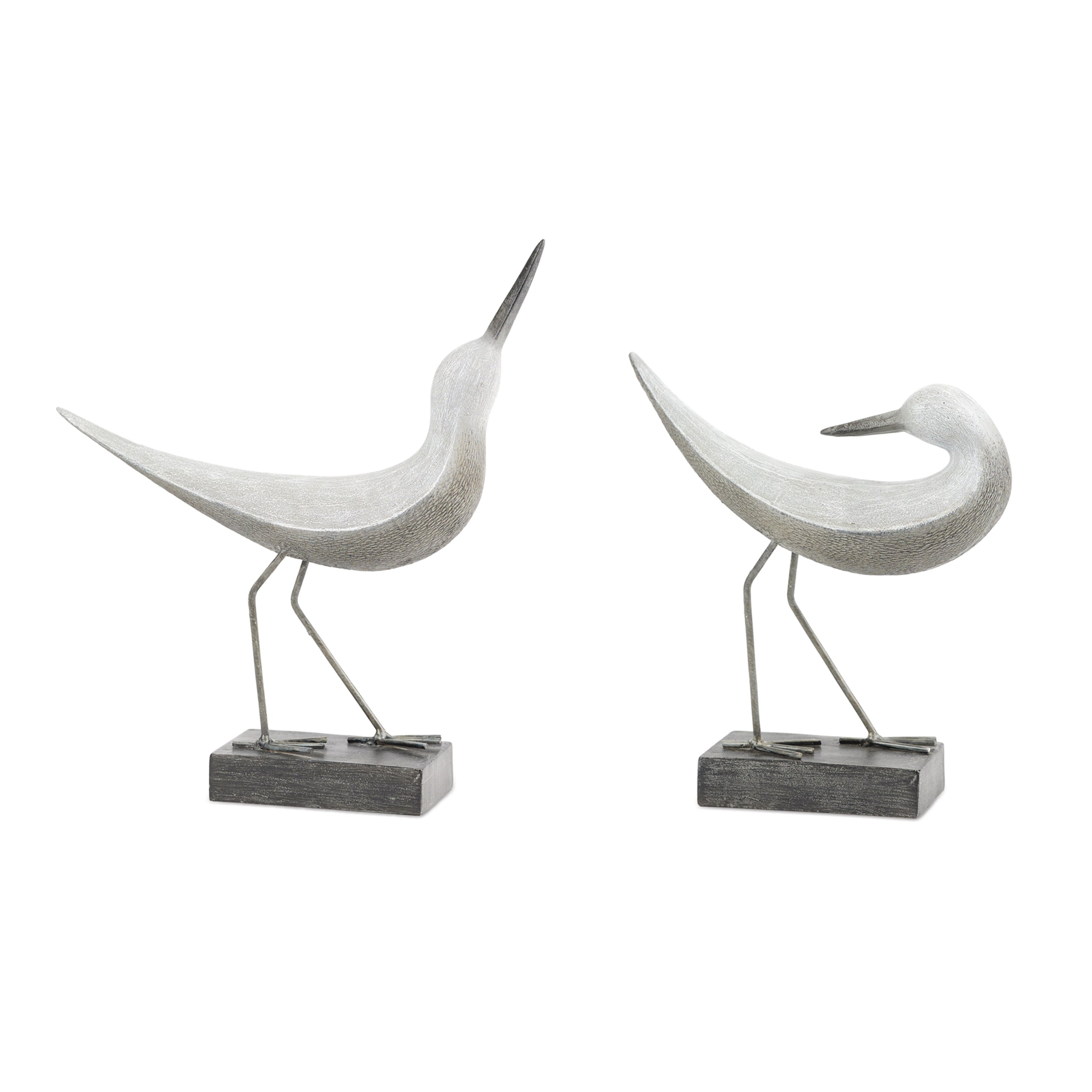 Bird (Set of 2) 8.5"H, 10"H Resin
