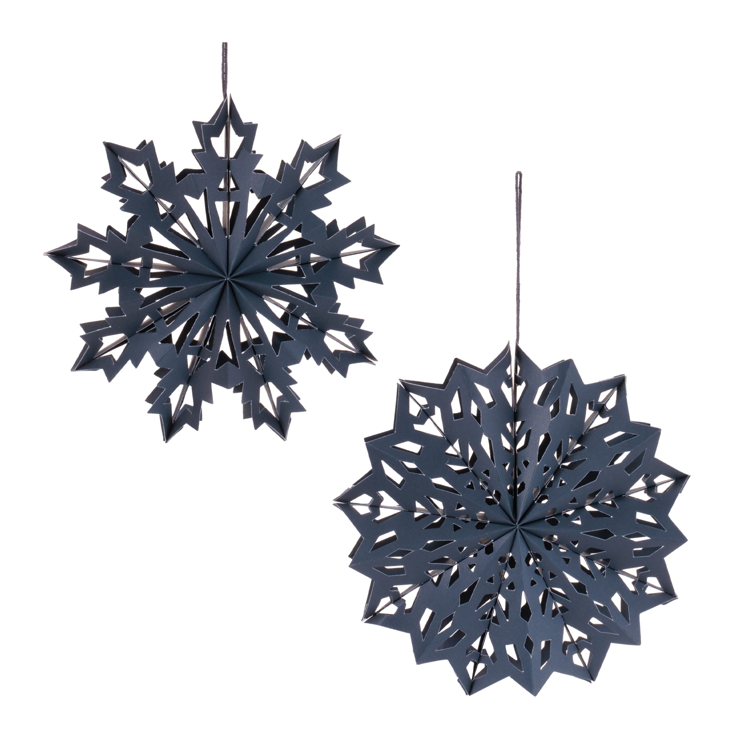 Snowflake Ornament (2 set of) 9.5”H Paper