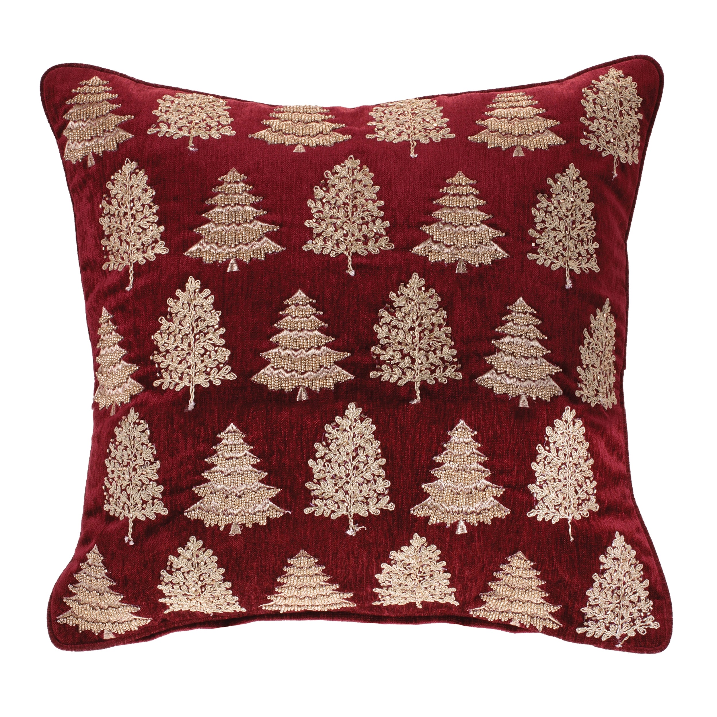 Pillow w/Trees 18”SQ Polyester