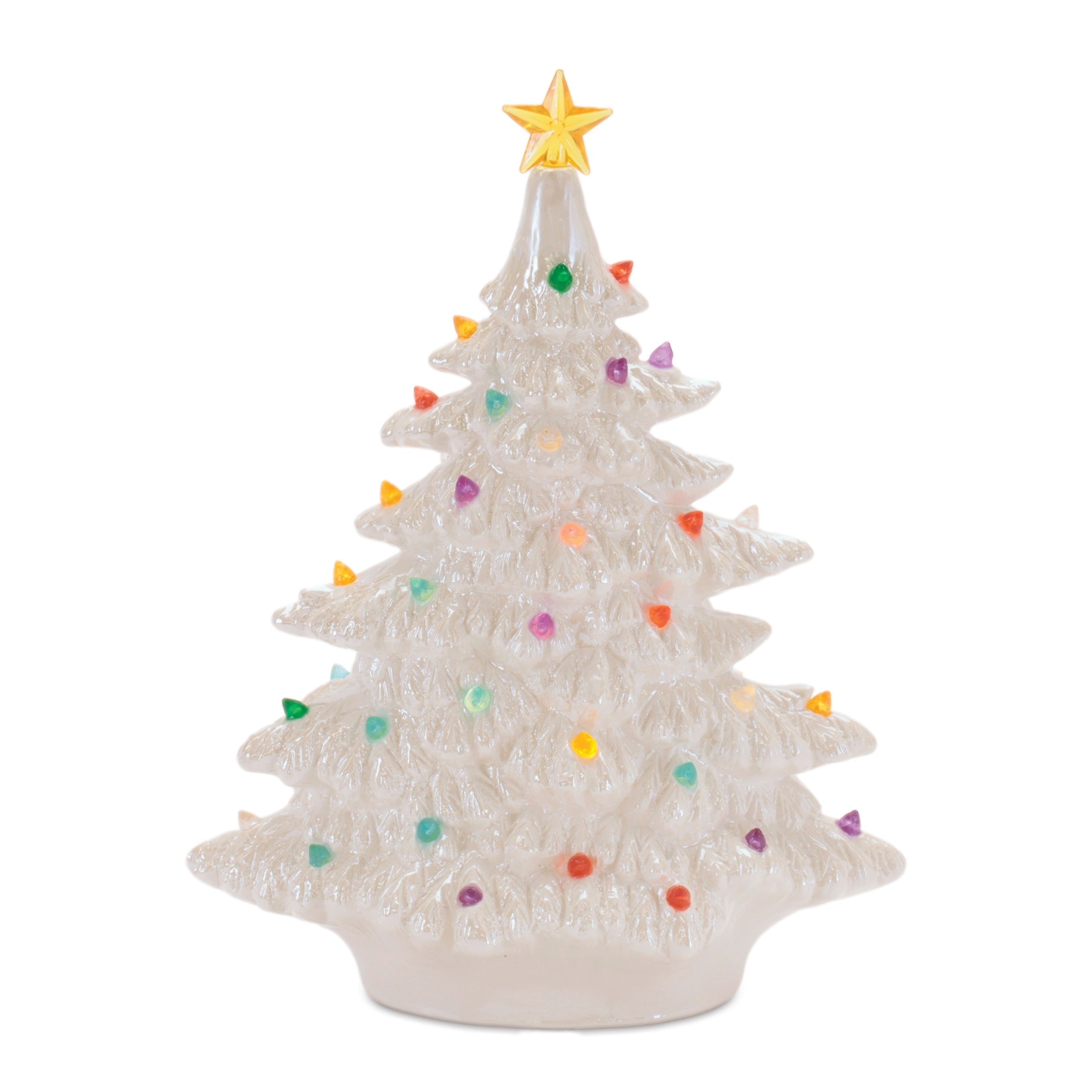 Tree 11”H Ceramic 2 AA Batteries Not Included/USB Cord Included