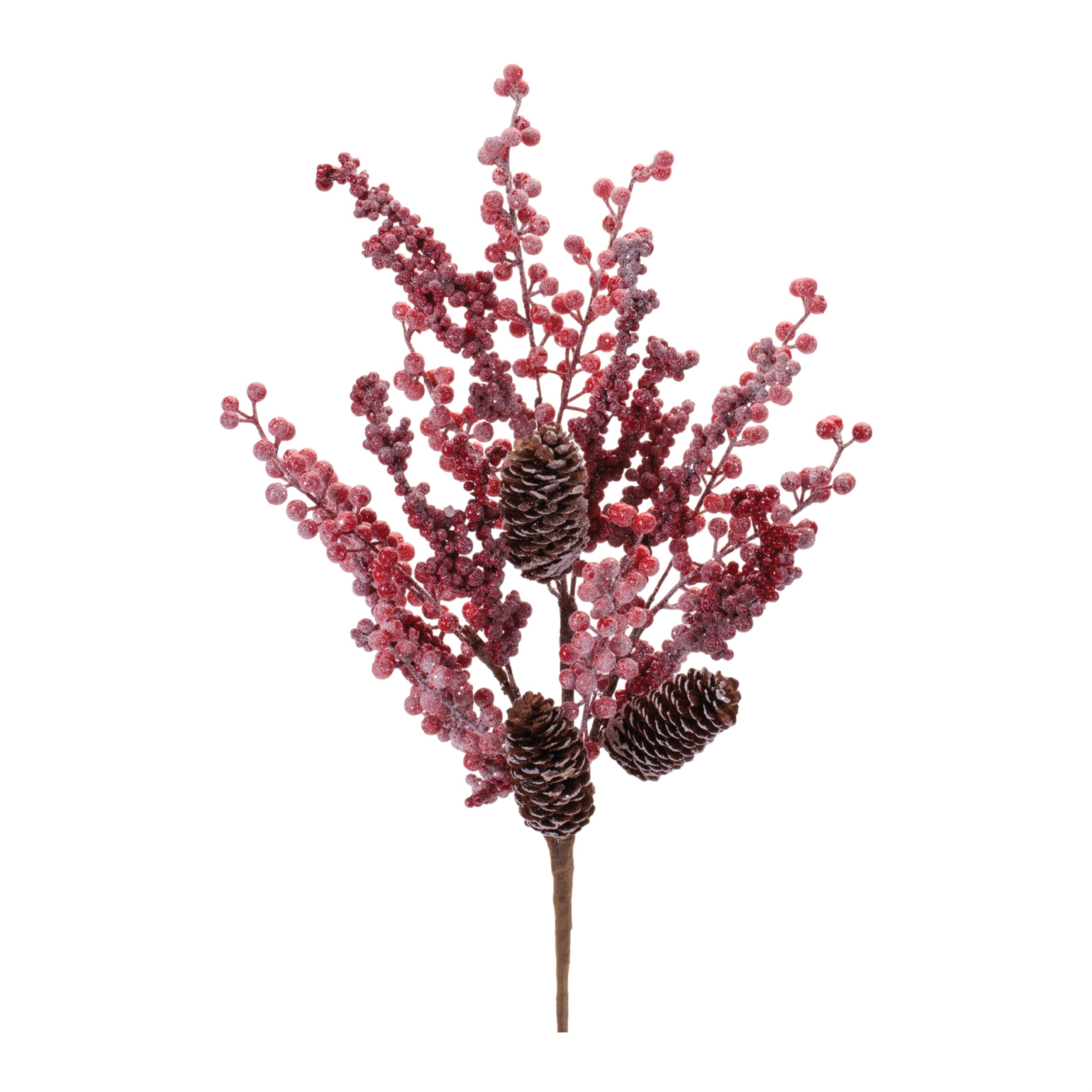 Flocked Berry Spray 26”H Foam