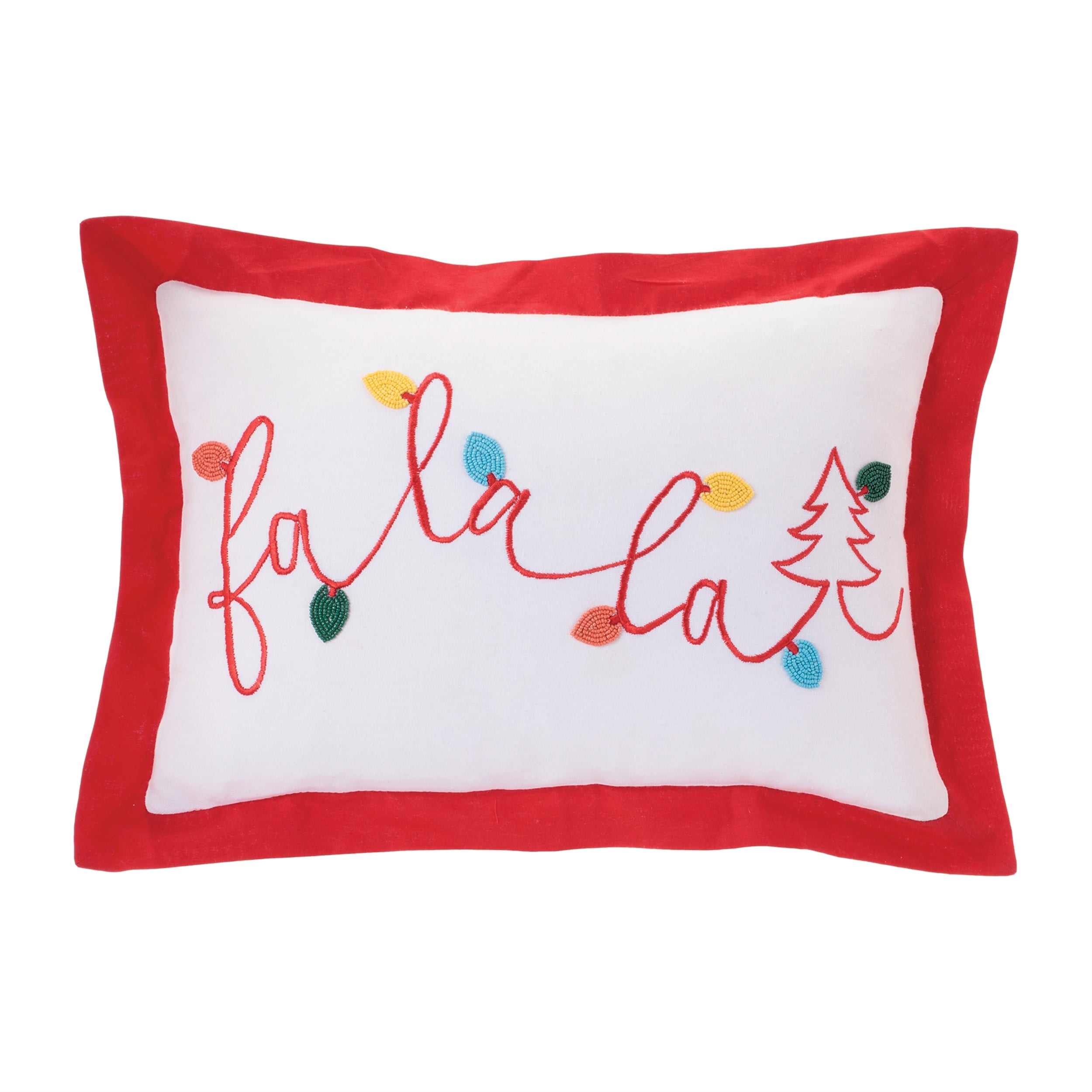 Fa La La Pillow 20"L x 14"H Cotton