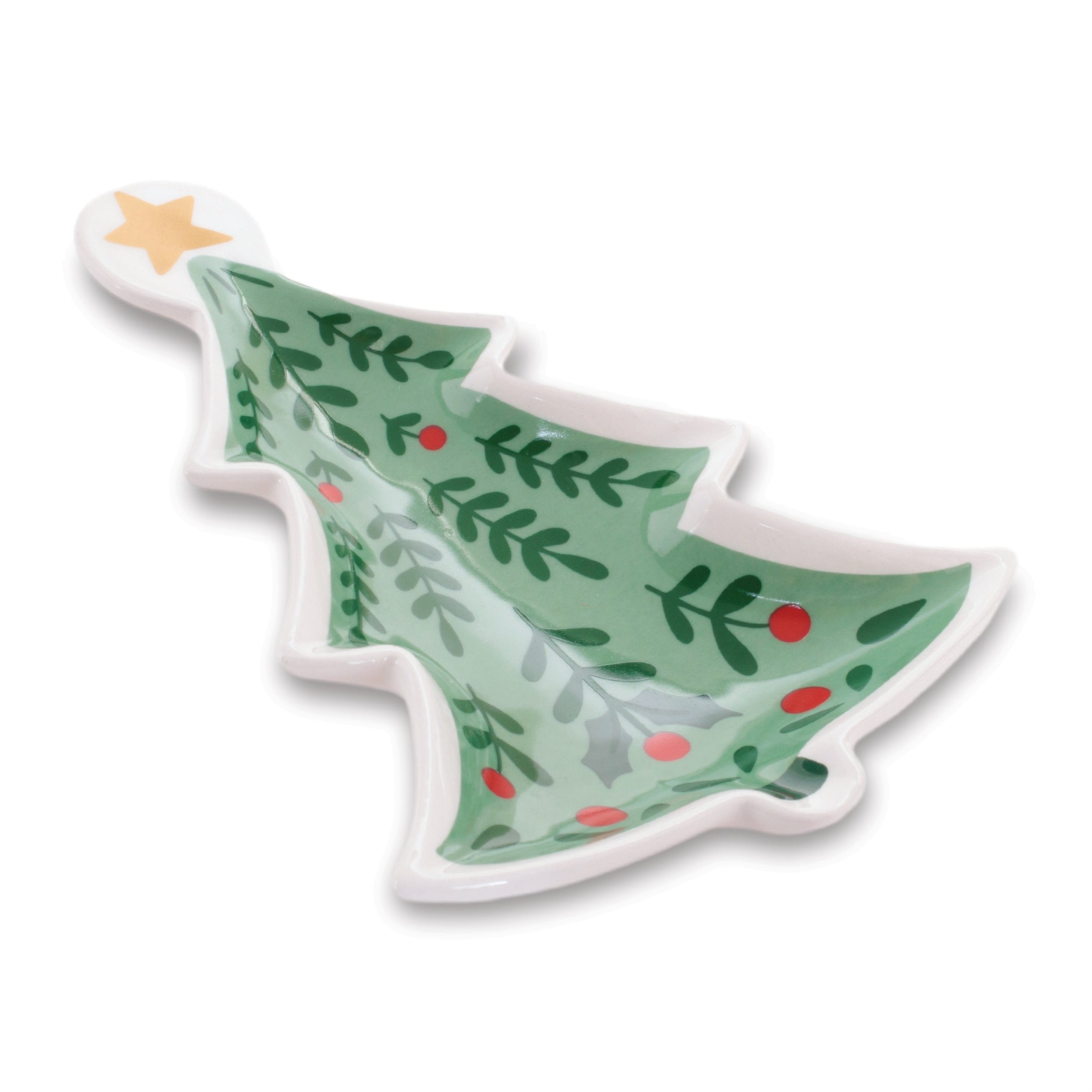 Tree Trinket Dish 5.75"L x 4.5"W x 1"H Ceramic