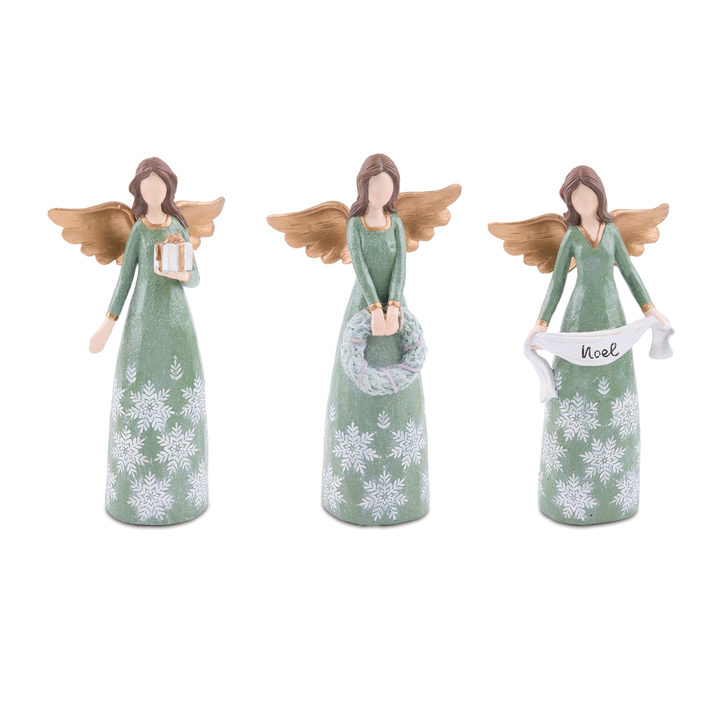 Angel (3 set of) 9”H Resin