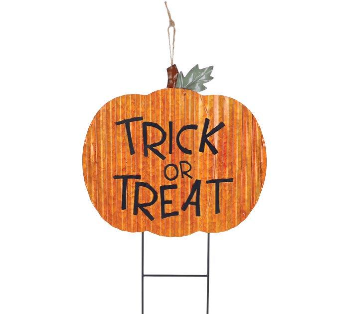 Trick Or Treat Metal Yard Decor