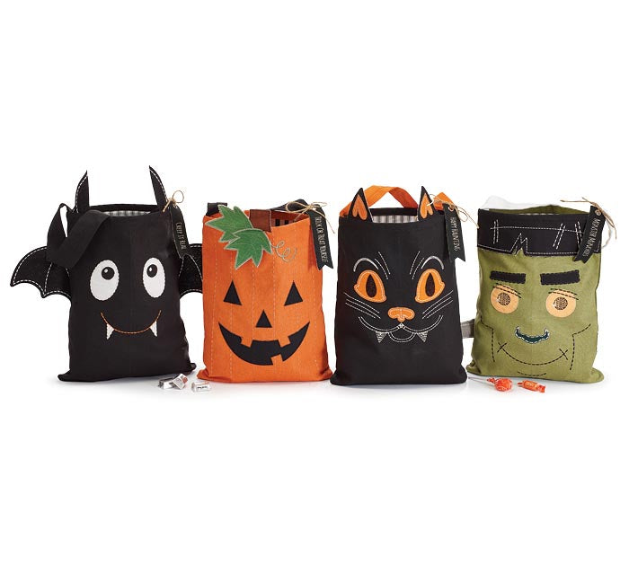 Assorted Character Trick or Treat Bags (S/4)