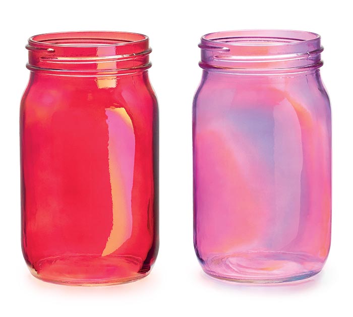 Iridescent Quart Mason Jar (S/2)