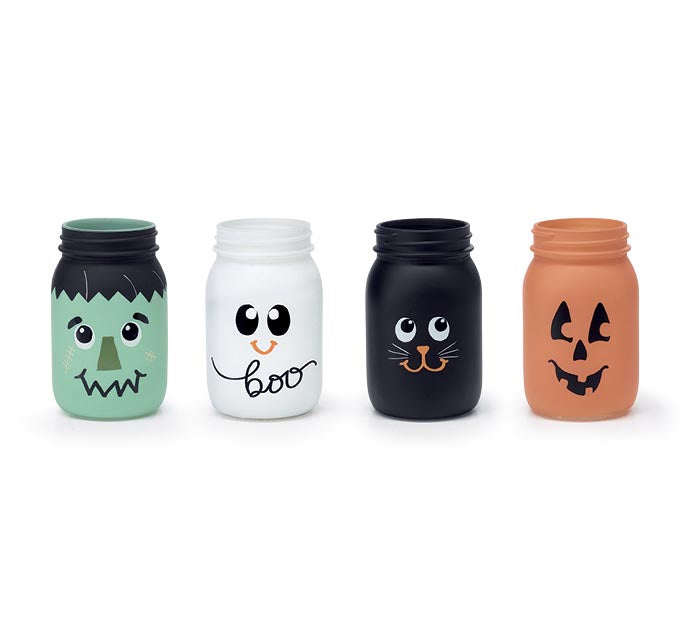 Scary Sweet Halloween Mason Jar (S/4)