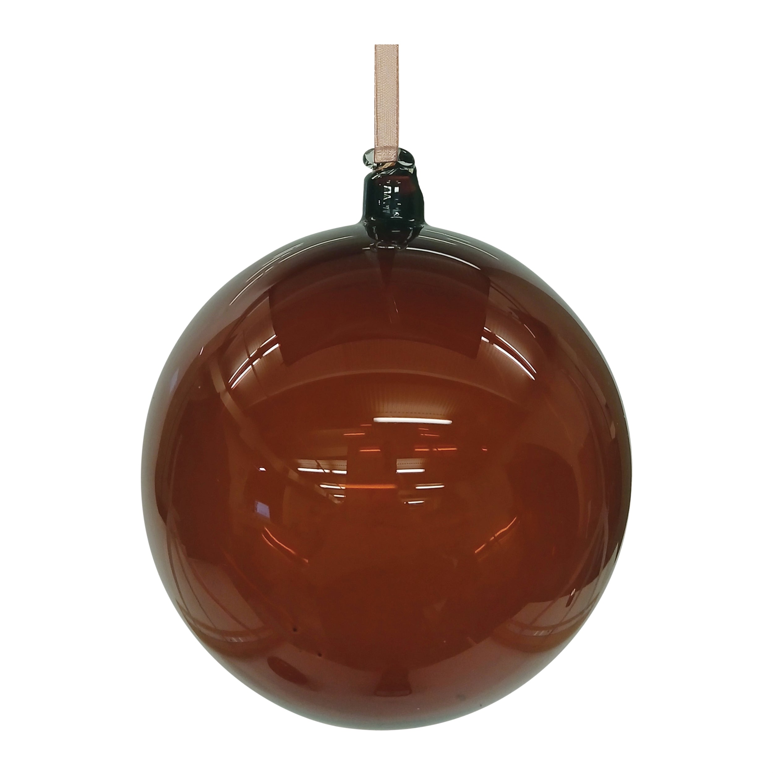 Ball Ornament 6”D Glass