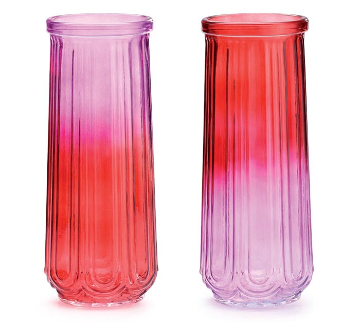 Ombre Valentine Vase (S/2)