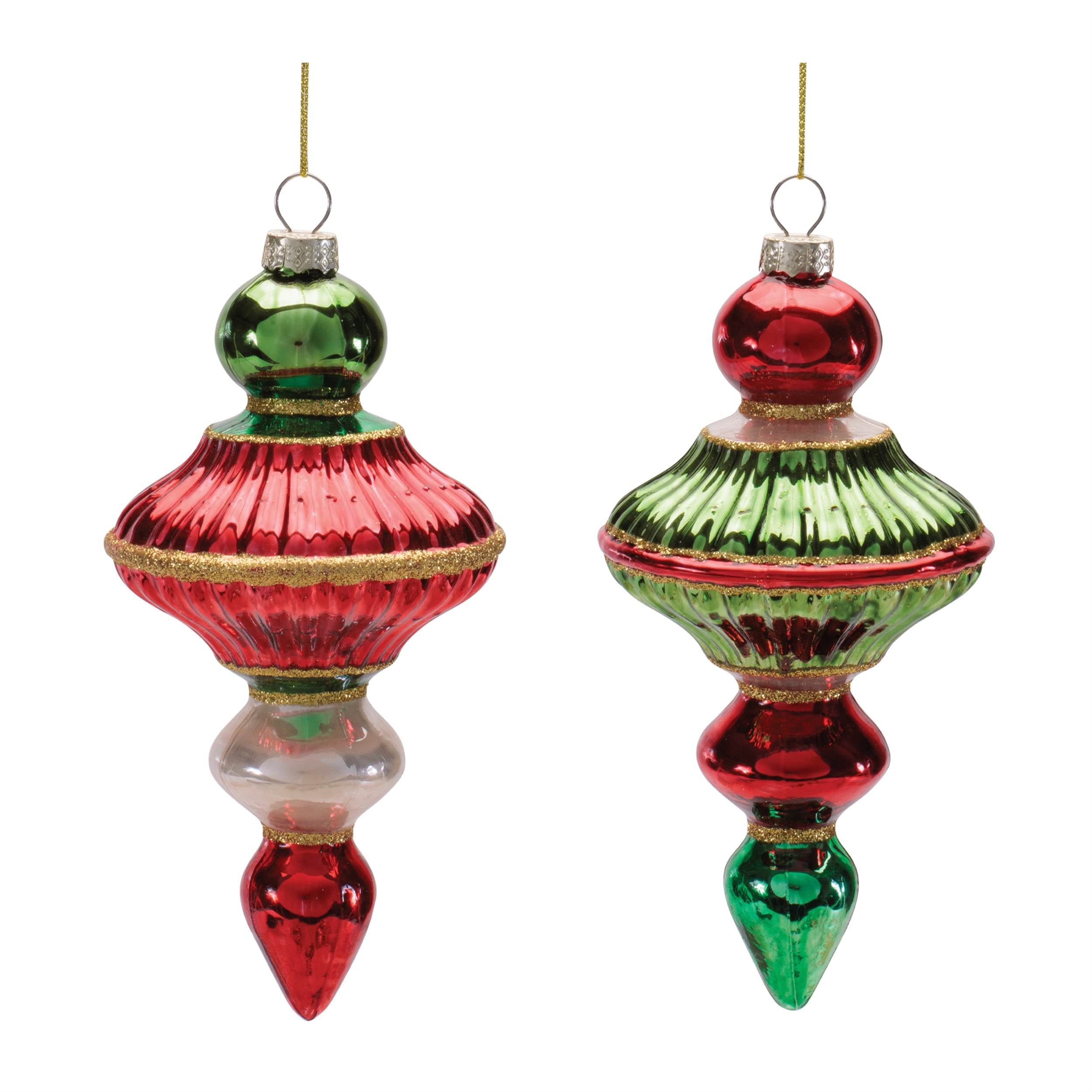 Classic Drop Finial Ornament (S/2)