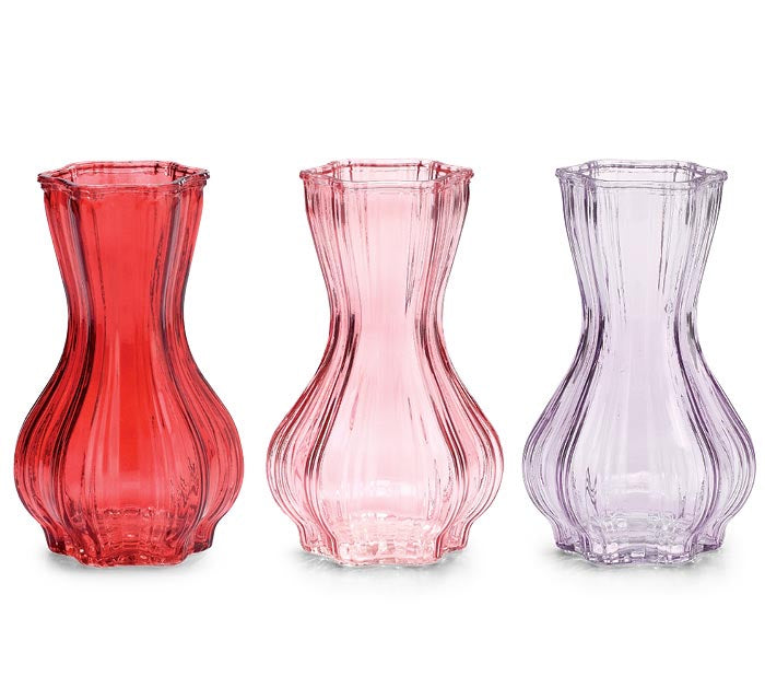 Geo Translucent Glass Vases (S/3)