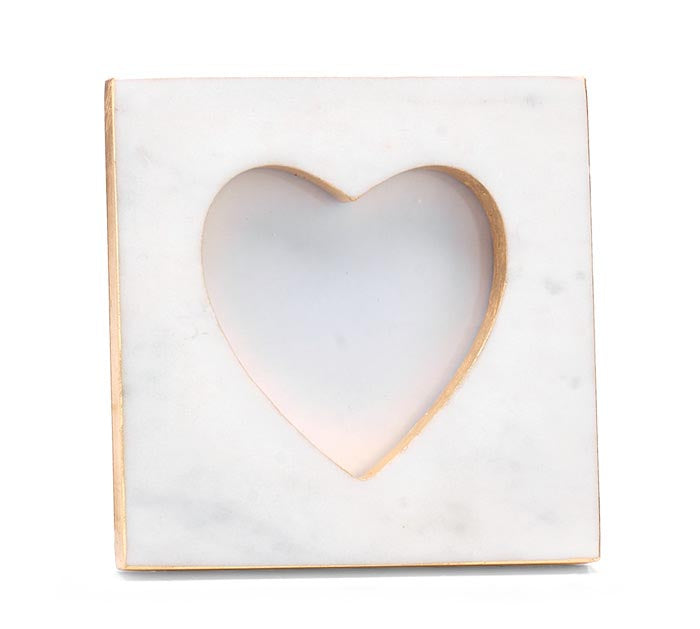 Marble Heart Picture Frame
