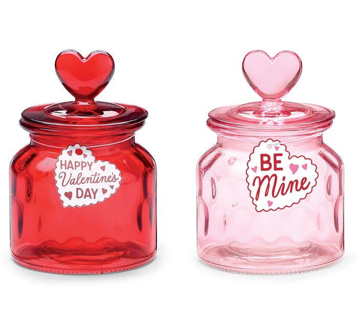 Glass Candy Jar w/ Heart