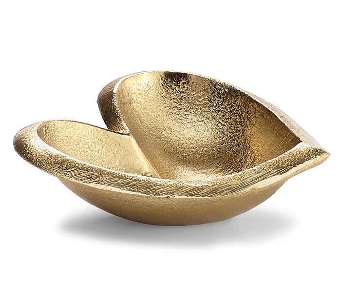 GOLDEN ALUMINUM TRINKET TRAY