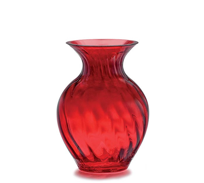 Large Intricate Blown Red Vase (Copy)