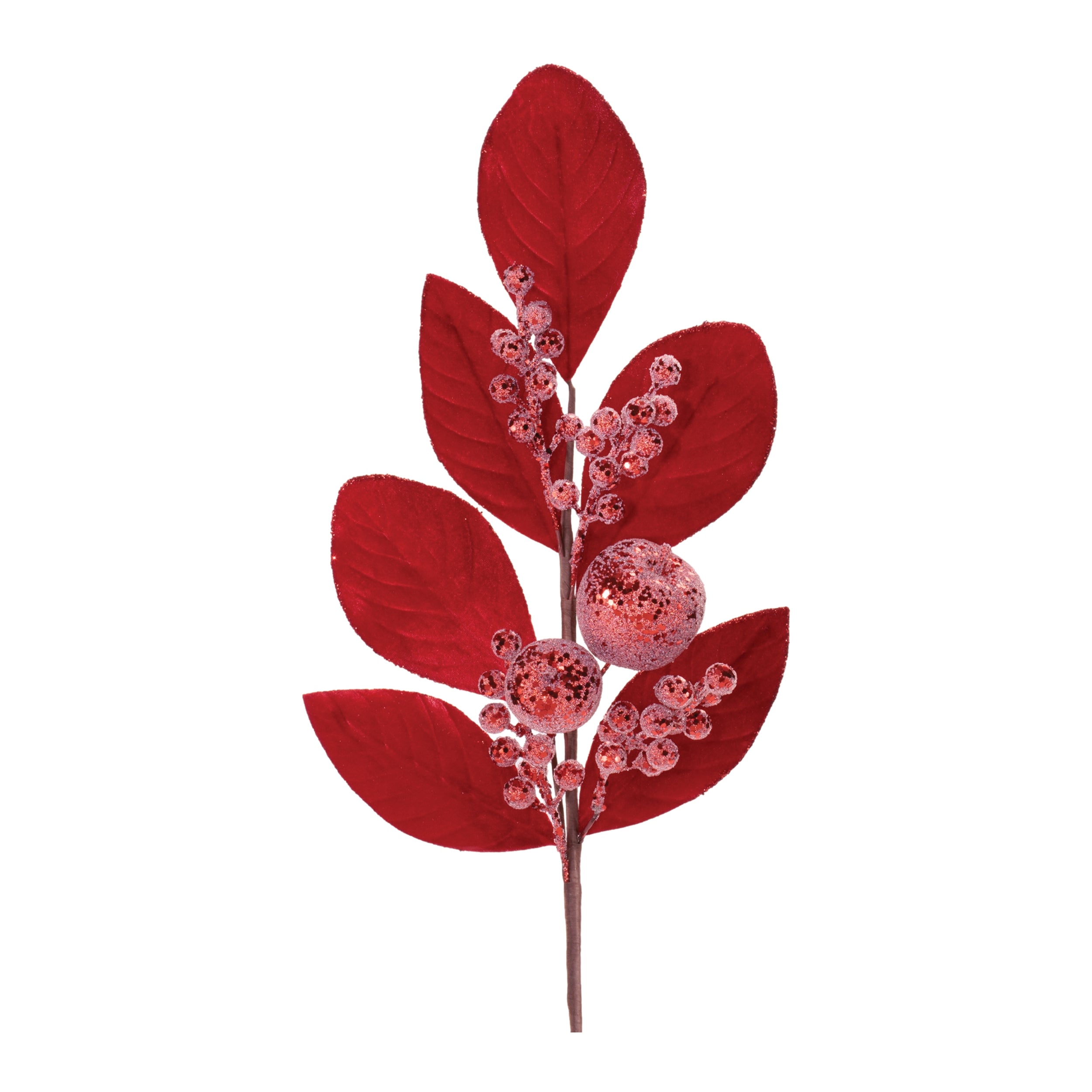 Fruit and Magnolia Leaf Spray 25.5”H Foam/Polyester