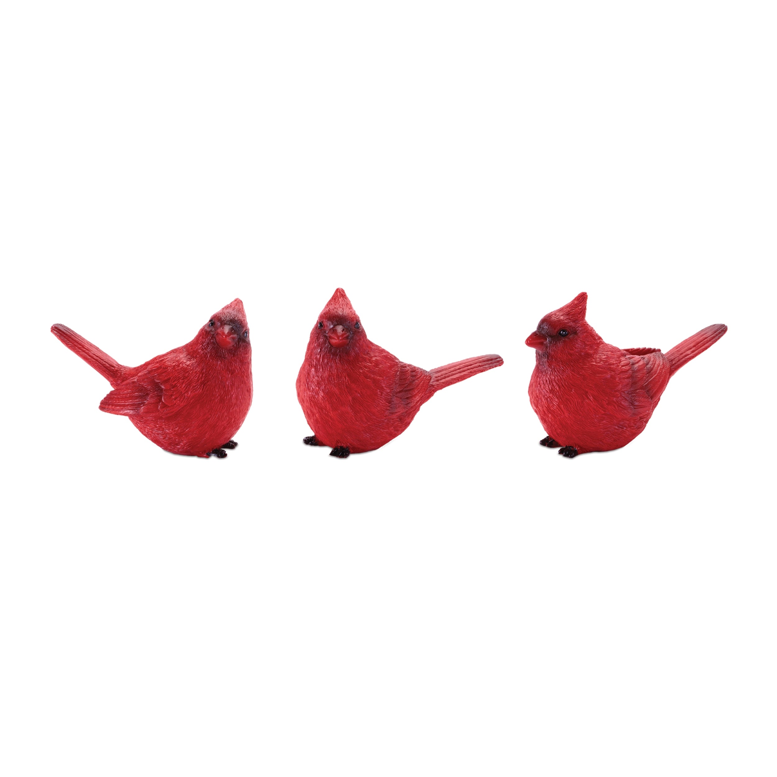 Cardinal (3 set of) 2.75”H Resin