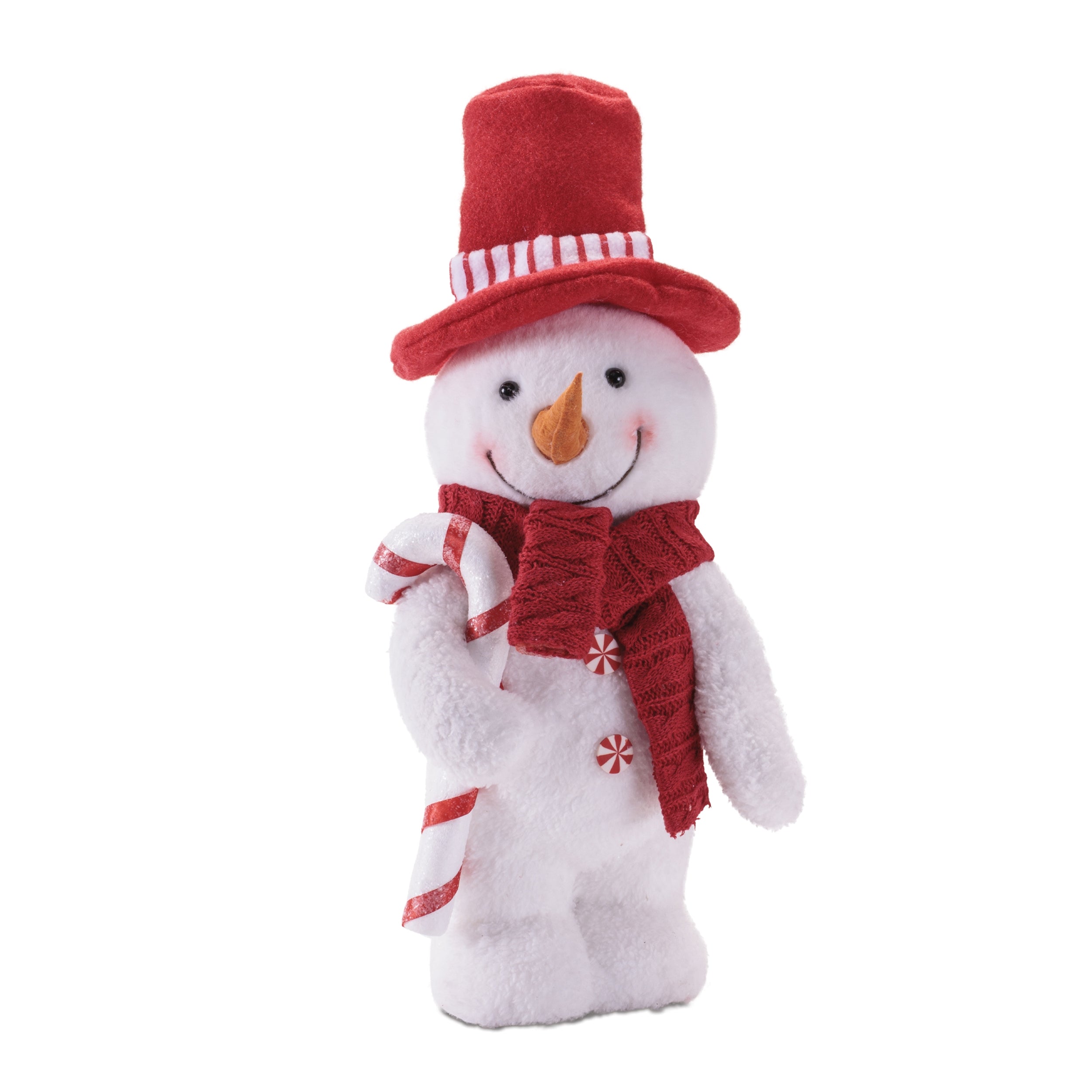 Snowman 17.25”H Foam/Faux Fur