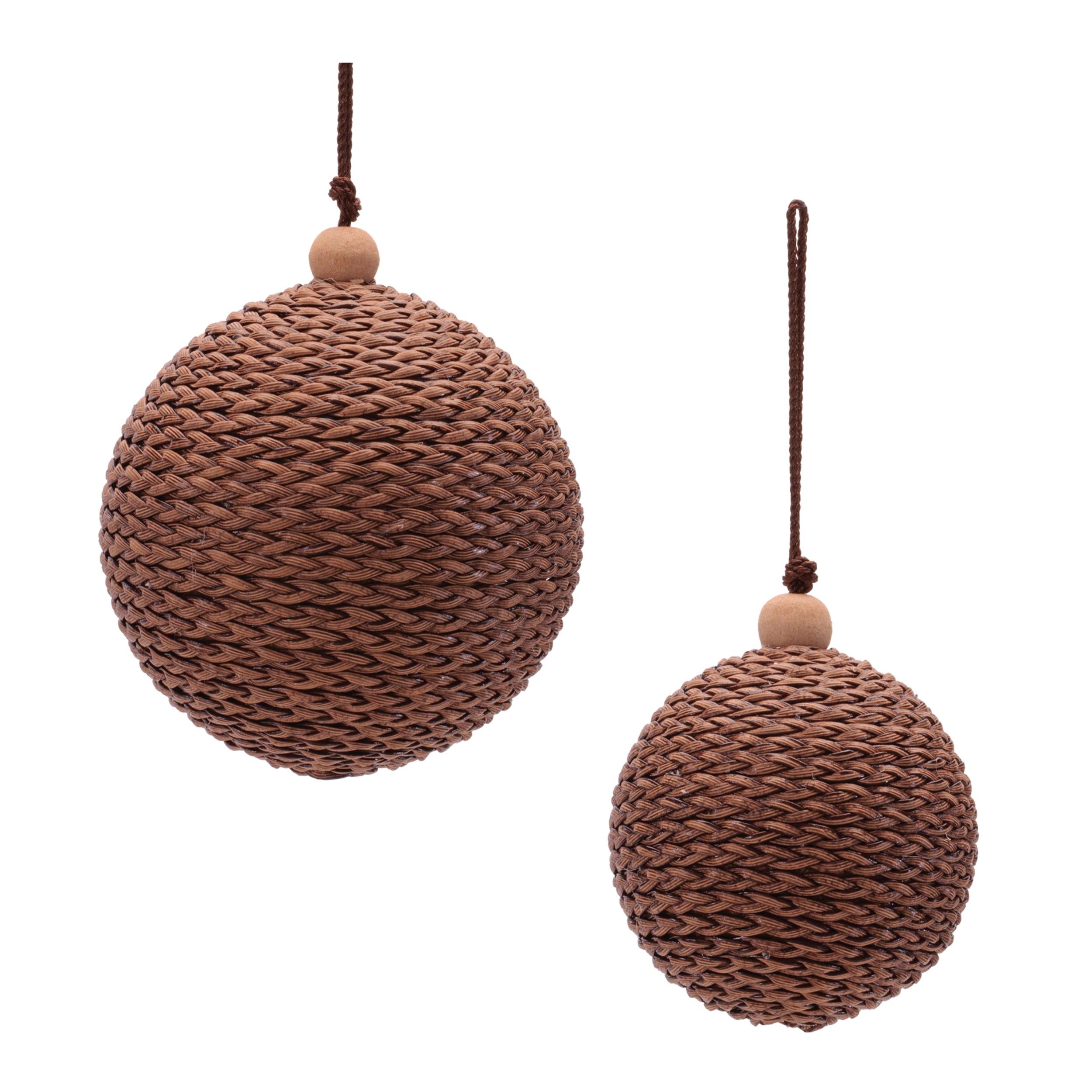 Ball Ornament (Set of 2) 3"D, 4"D