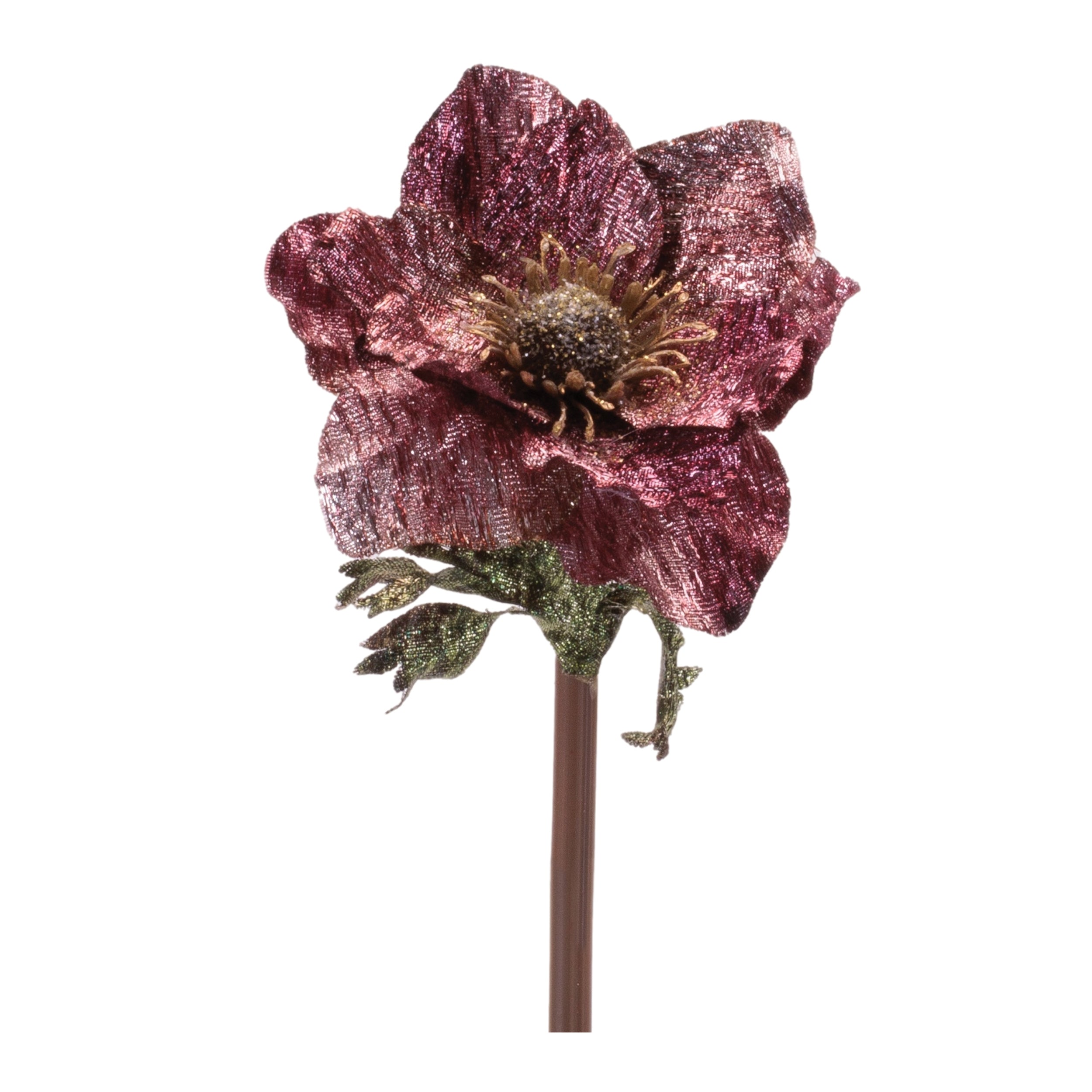 Anemone Stem 17.5”H Polyester