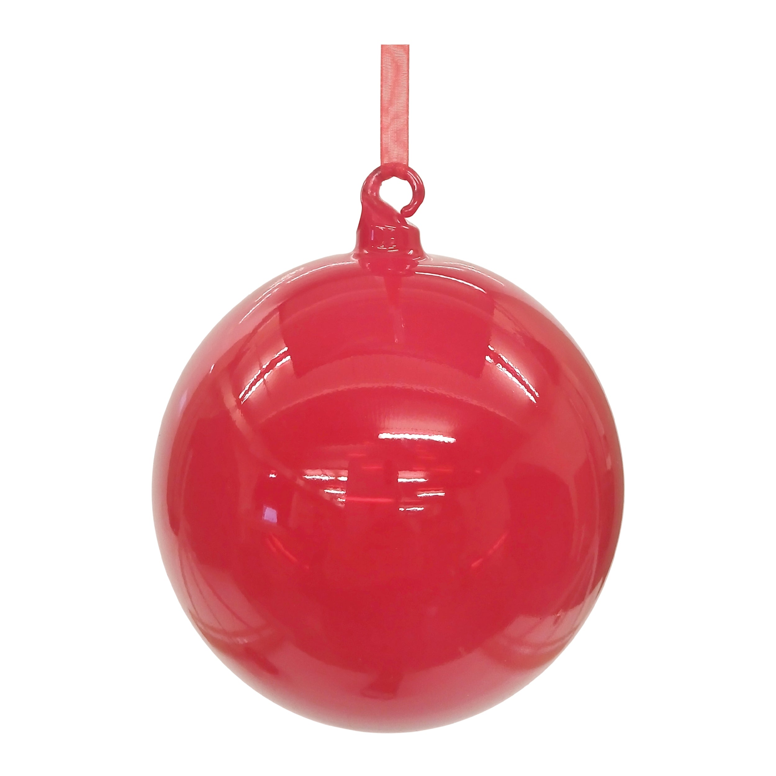 Ball Ornament 5”D Glass