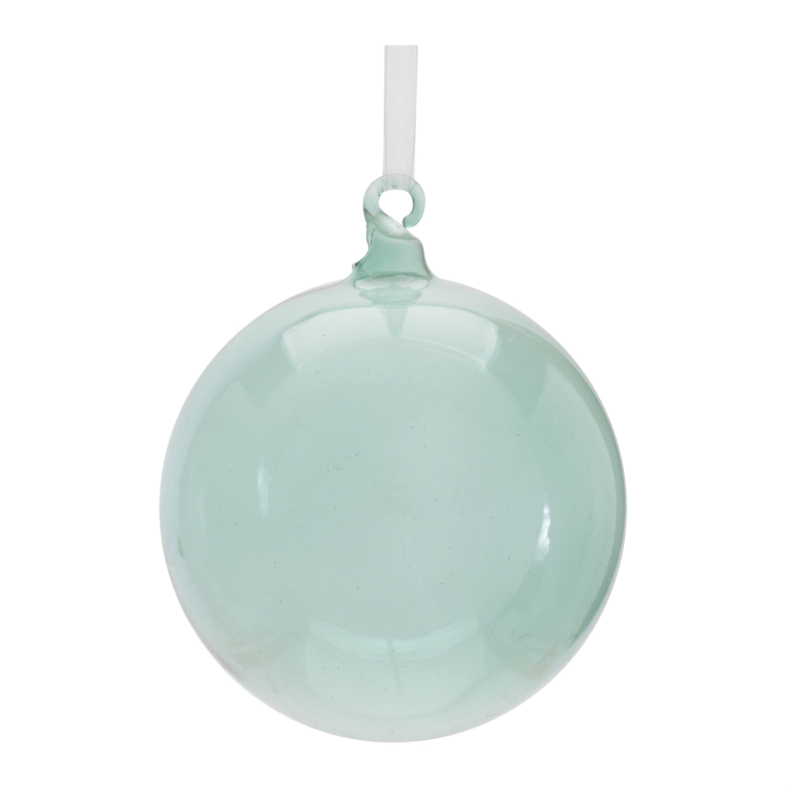 Ball Ornament 5”D Glass