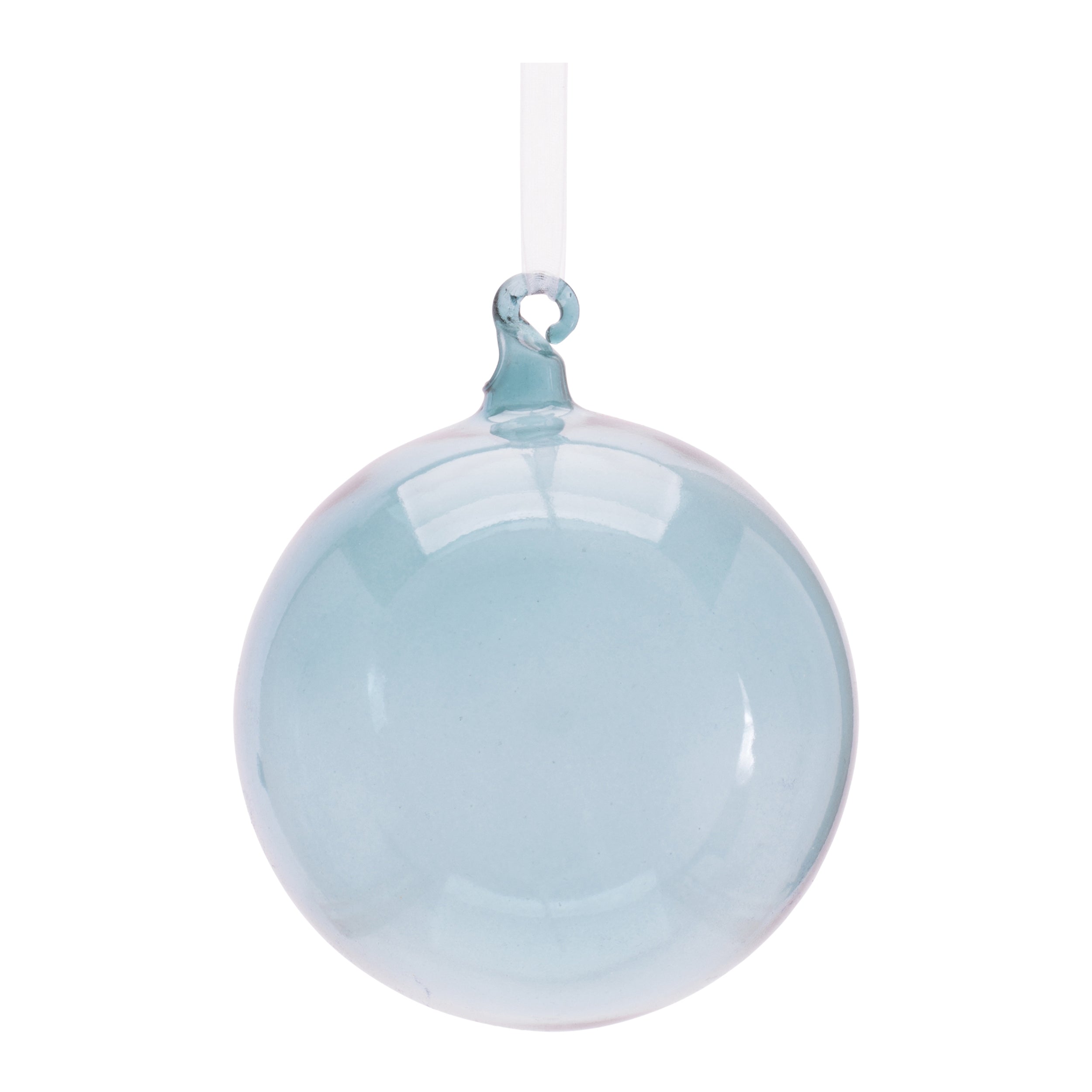 Ball Ornament 5”D Glass