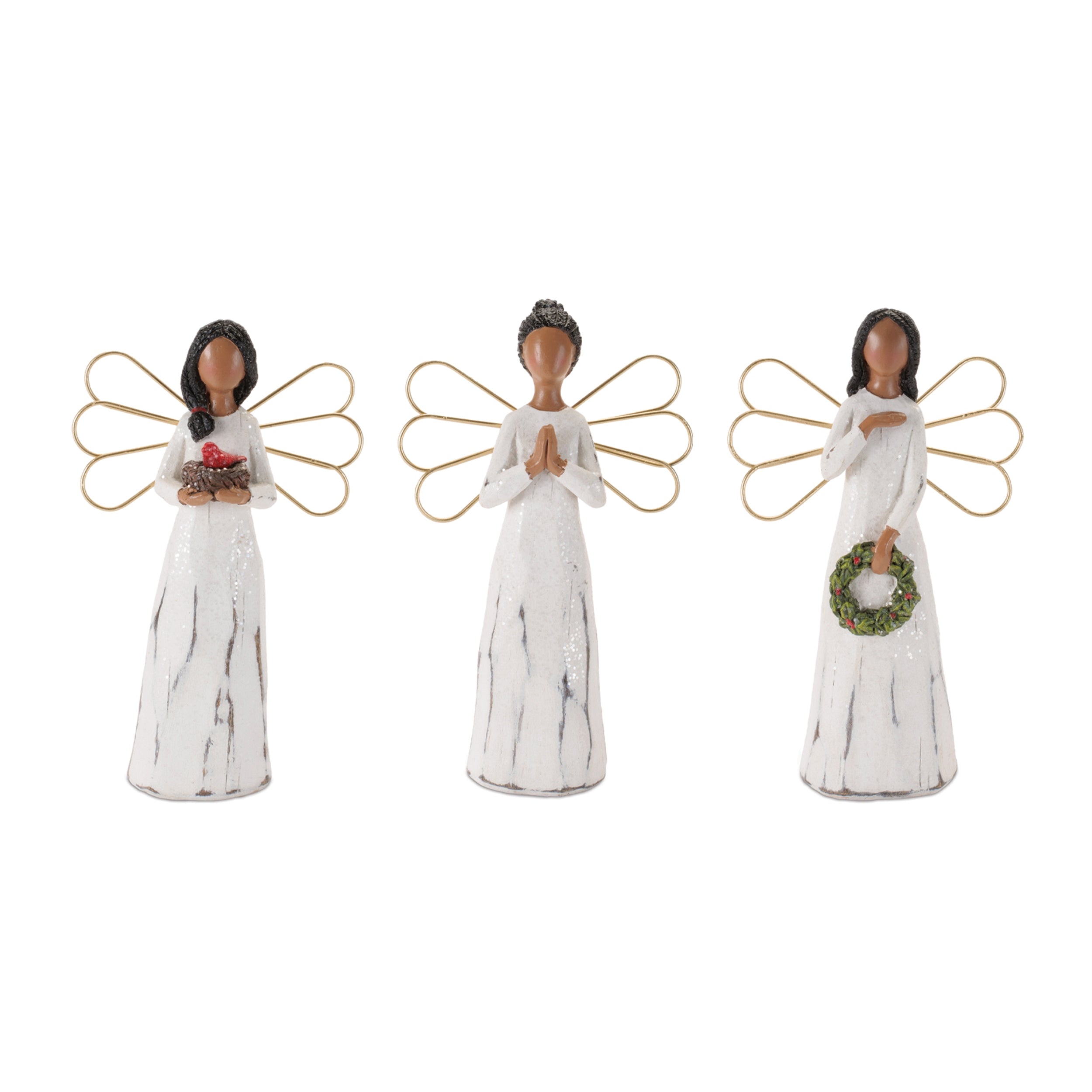 Angel (3 set of) 7”H Resin