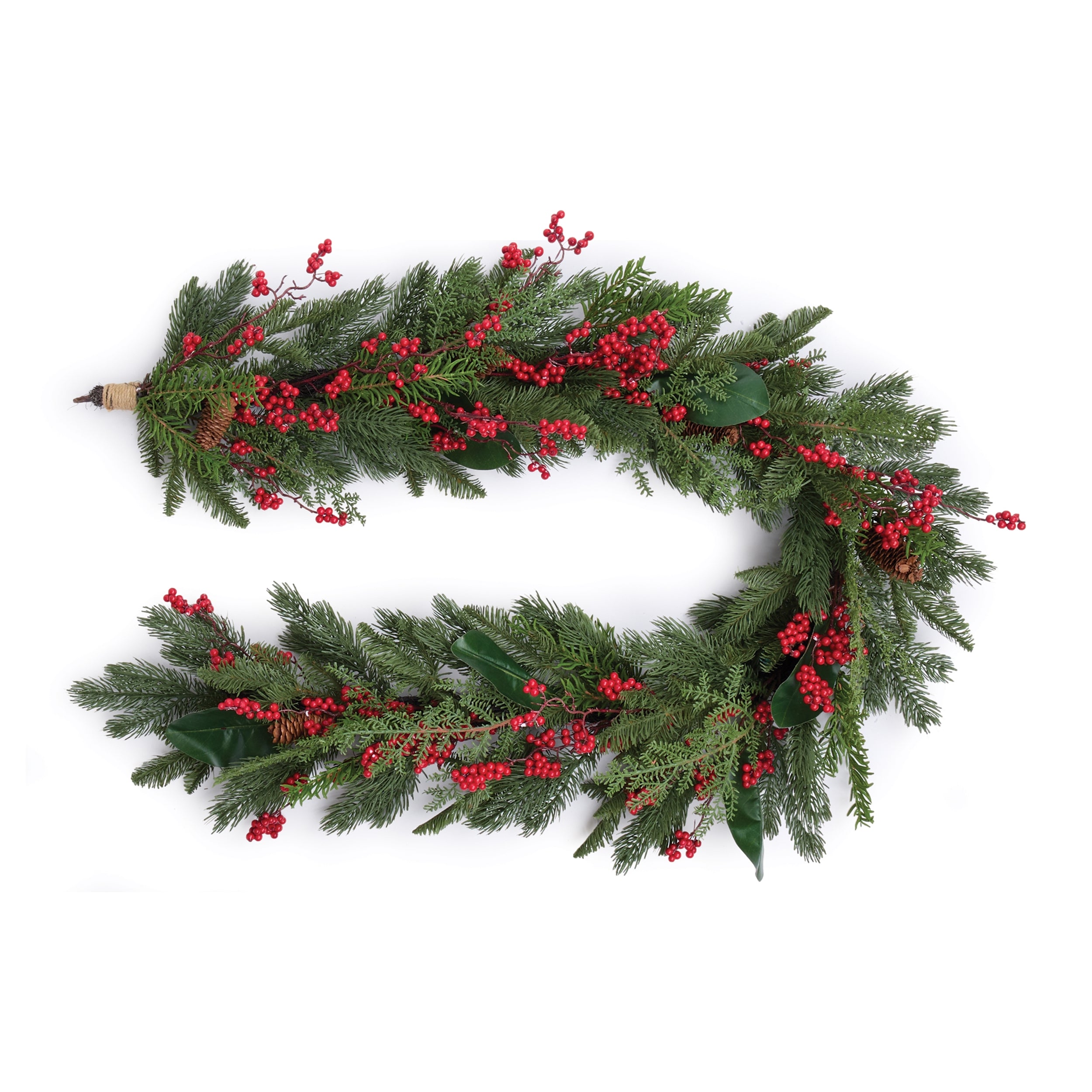 Pine and Berry Garland 6'L PVC