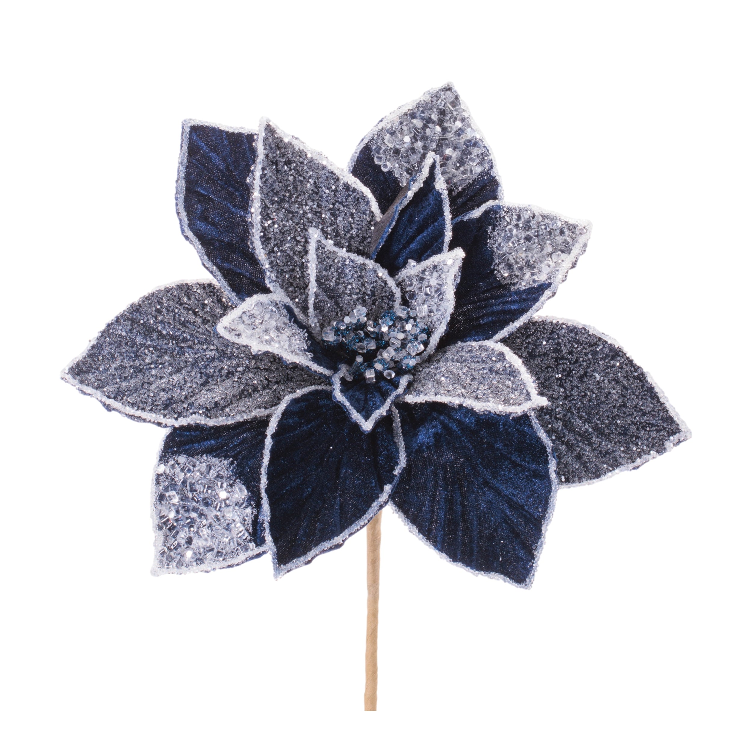 Poinsettia Stem 23.5”H Polyester