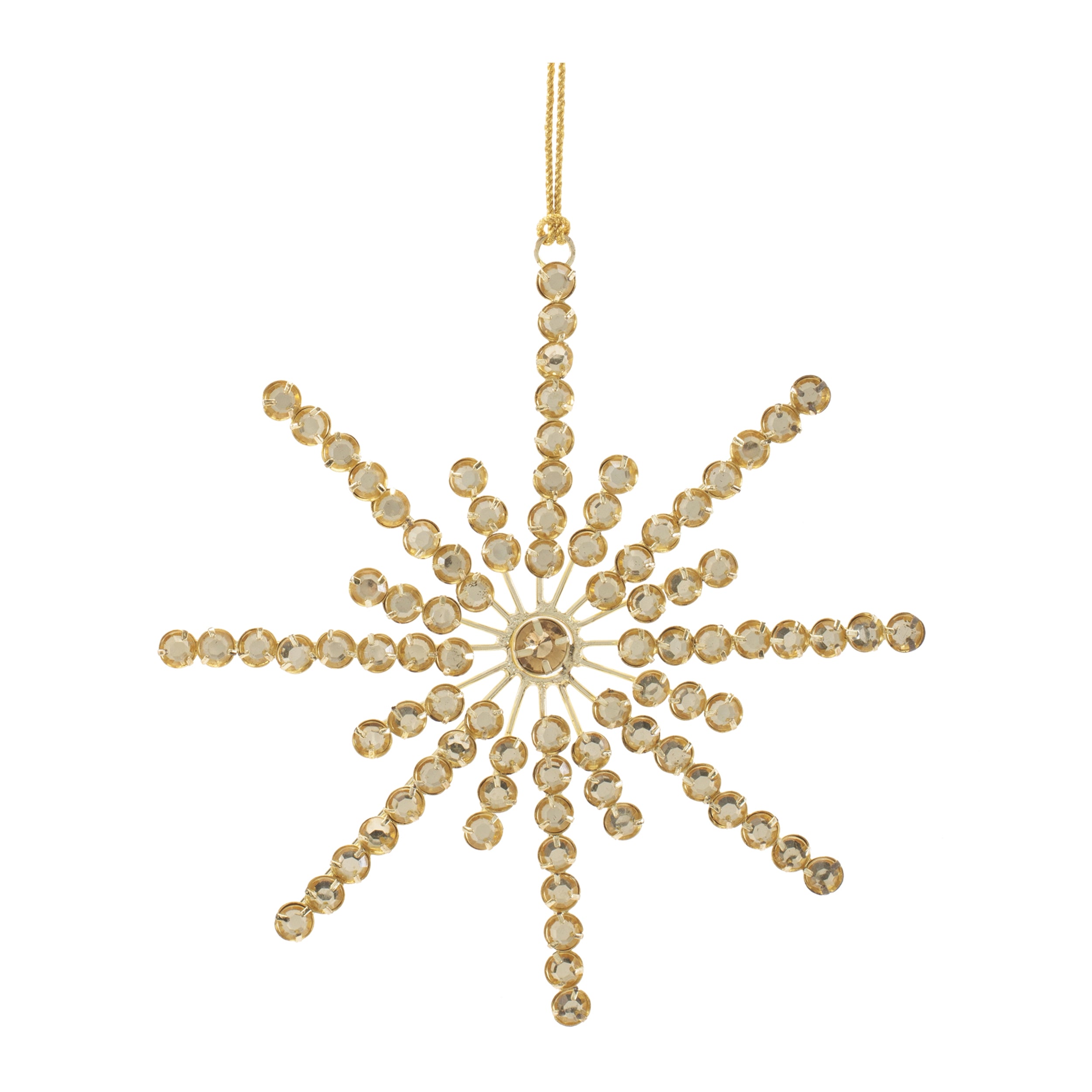 Snowflake Ornament 6.25”H Acrylic/Iron