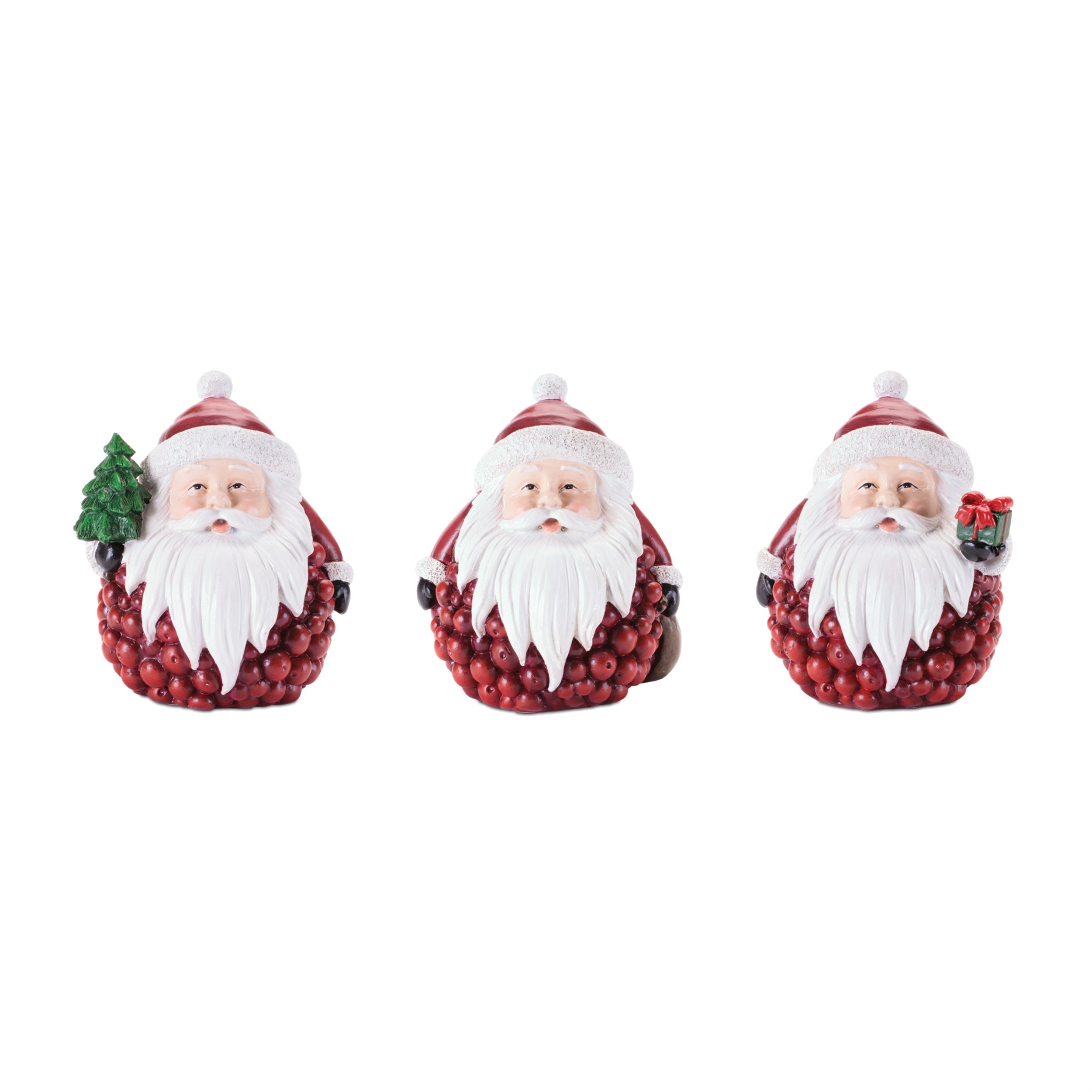 Santa (3 set of) 5”H Resin