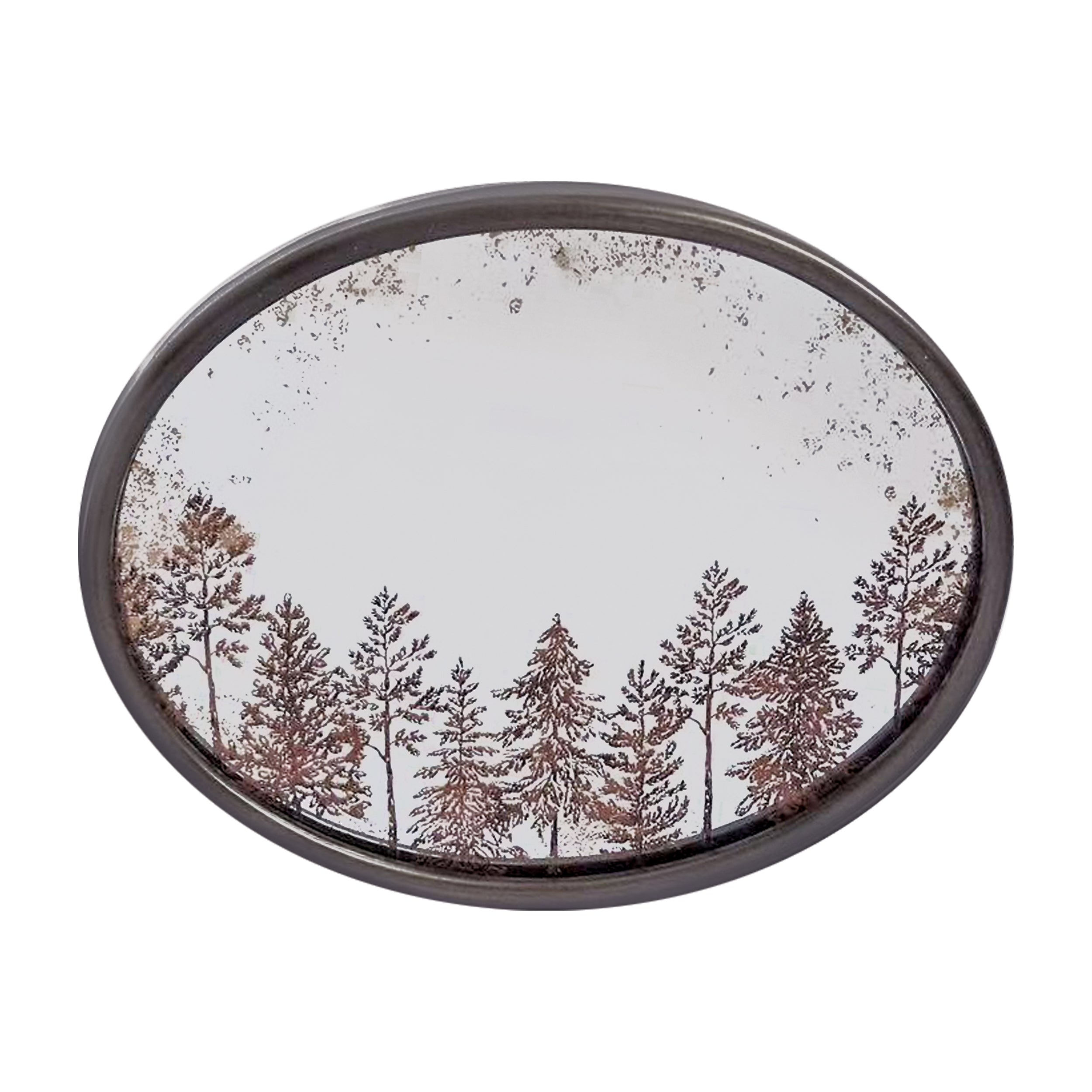 Mirror w/Easel 10"L x 8"H Metal/Glass/MDF