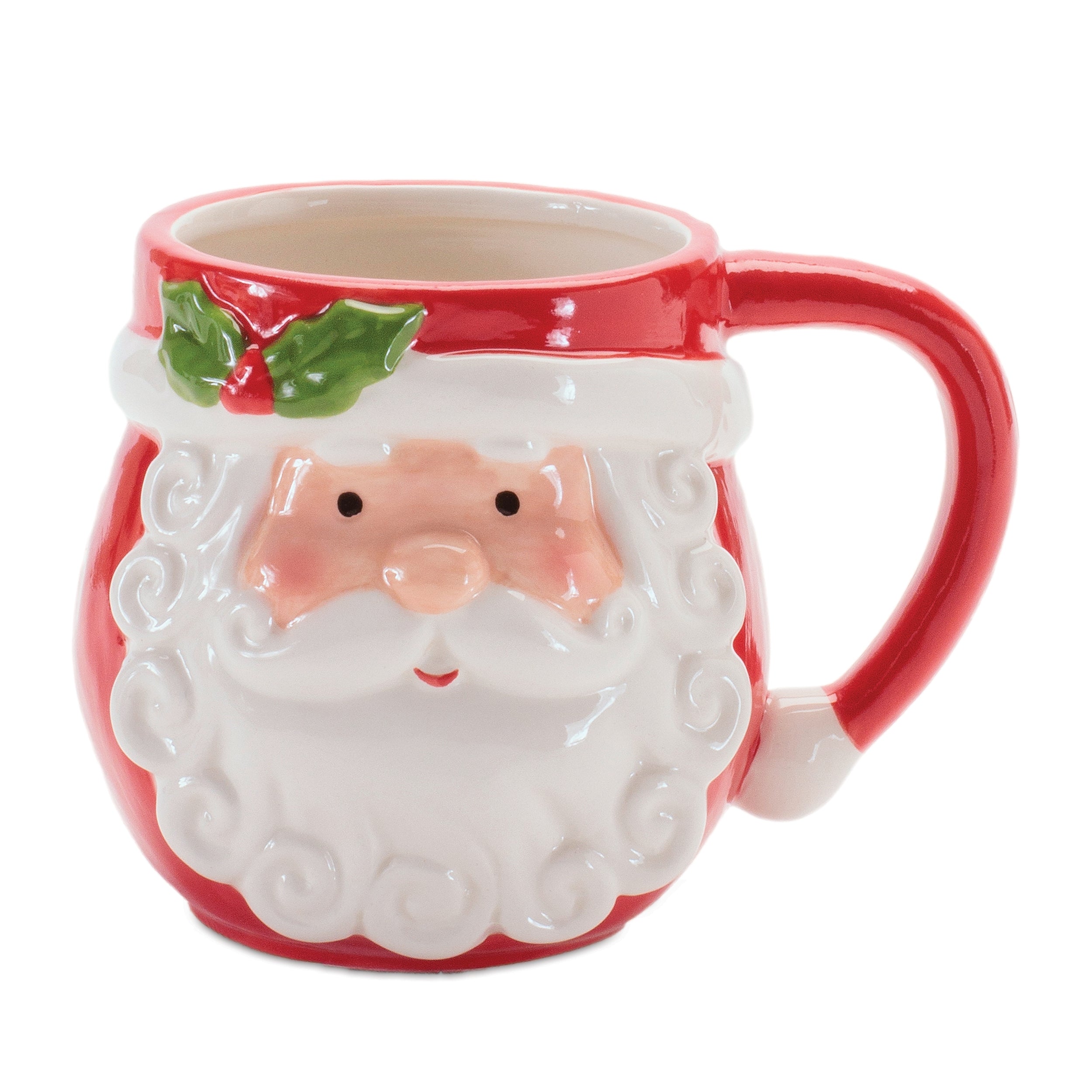 Santa Mug 4”H Ceramic
