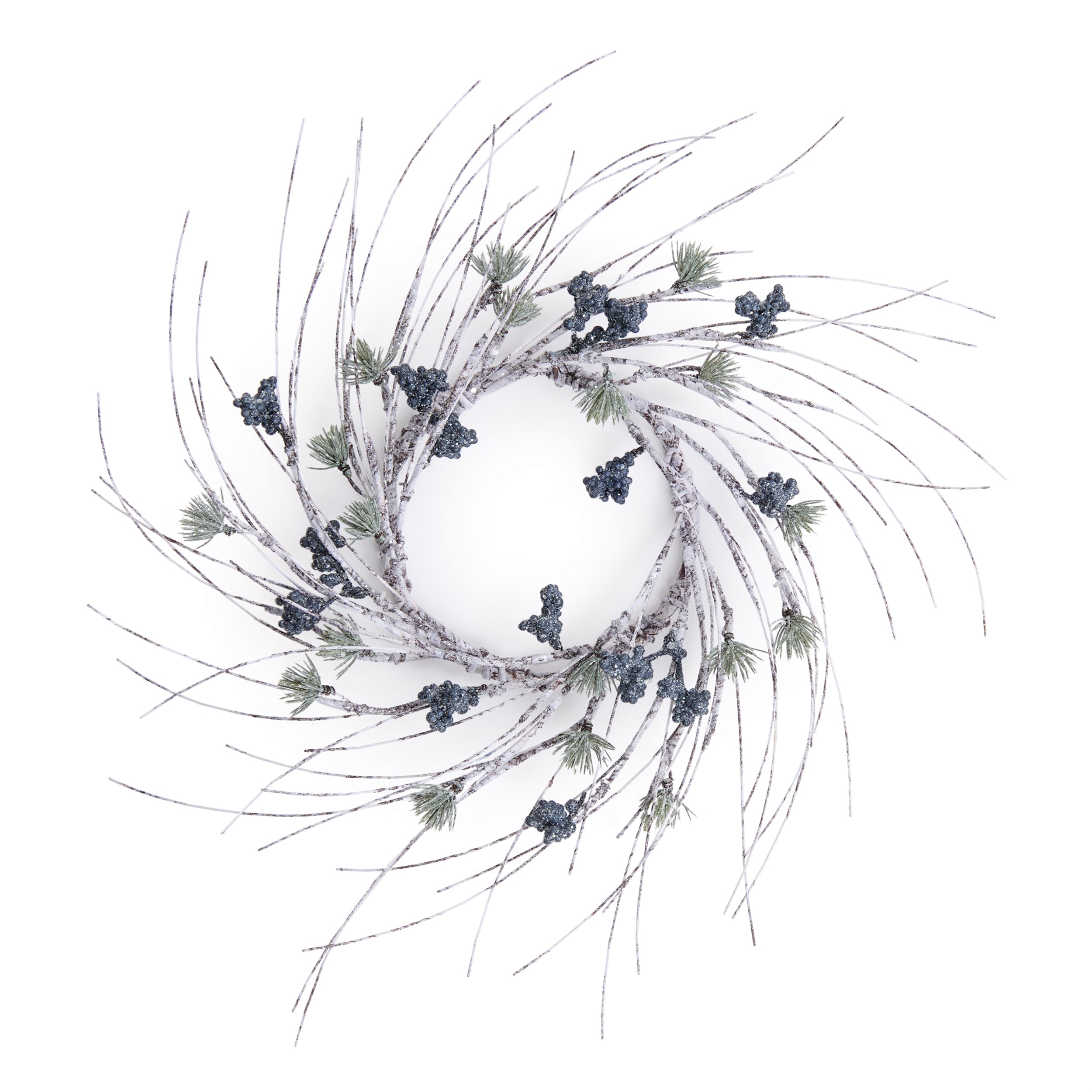 Birch and Pine Candle Ring 16”D