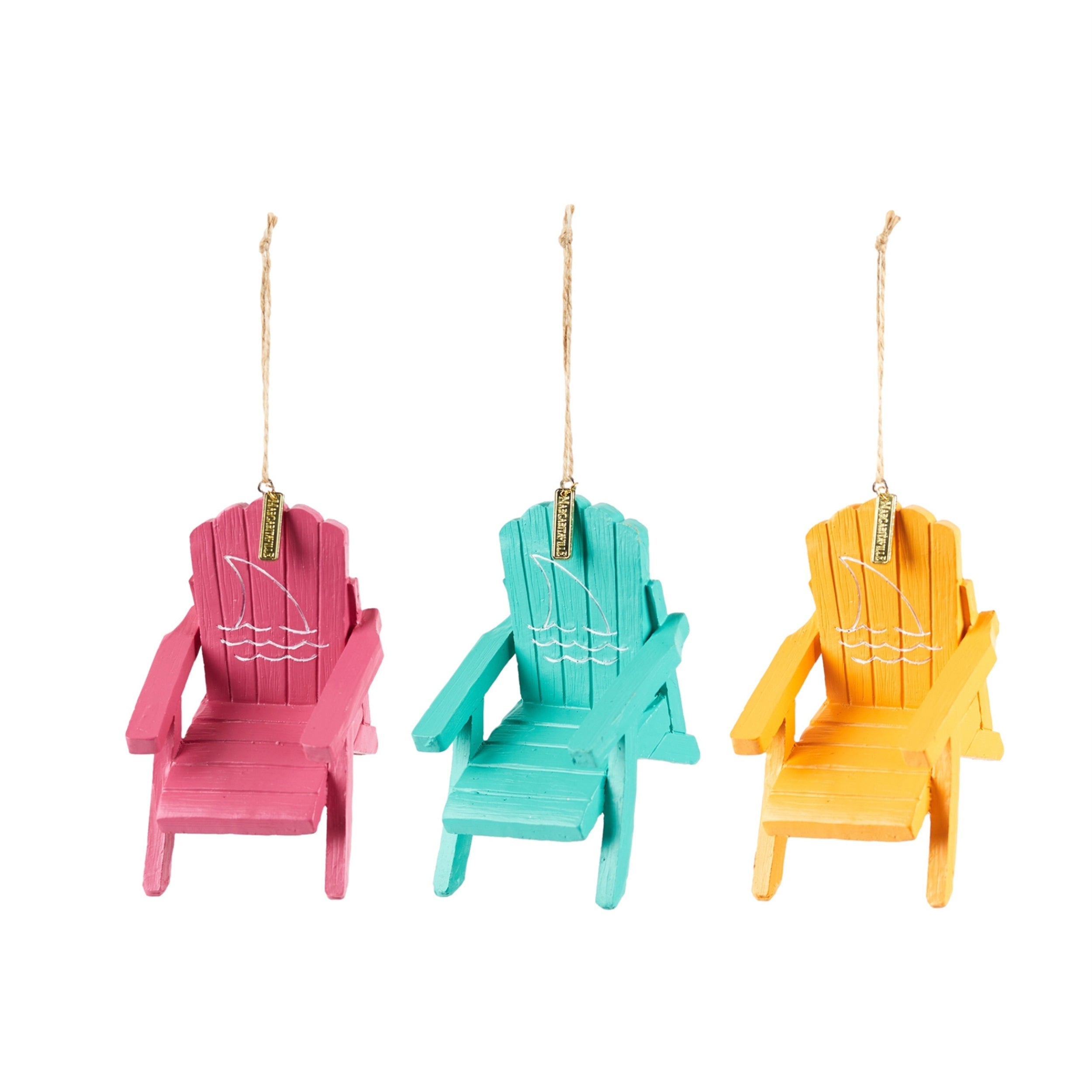 Margaritaville Adirondack Chair (3 set of) 4.25”H Resin