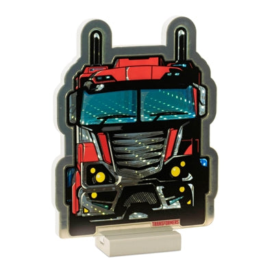 Hasbro Transformers Optimus Prime Truck Ekkolight 9.75”H Acrylic 3 AA Batteries Not Included USB Cor