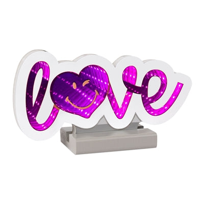 Smiley Love Ekkolight 8.75"L x 4.75"H Acrylic 3 AA Batteries Not Included/USB Cord Included
