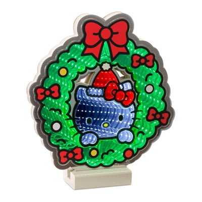 Hello Kitty Wreath Ekkolight 9”H Acrylic 3 AA Batteries Not Included/USB Cord Included