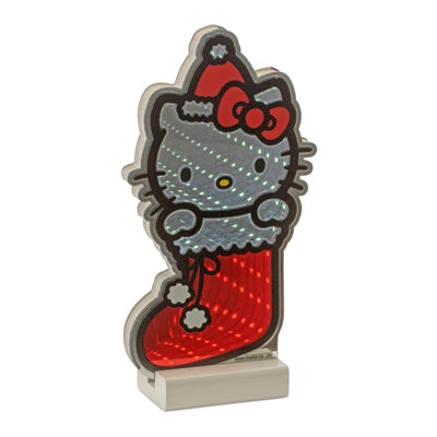 Hello Kitty Stocking Ekkolight 8.75”H Acrylic 3 AA Batteries Not Included/USB Cord Included