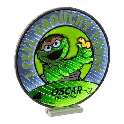 Sesame Street Oscar and Slimey Ekkolight 17.5”H Acrylic UL Plug