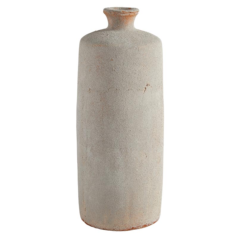 White Terracotta Vase (L)