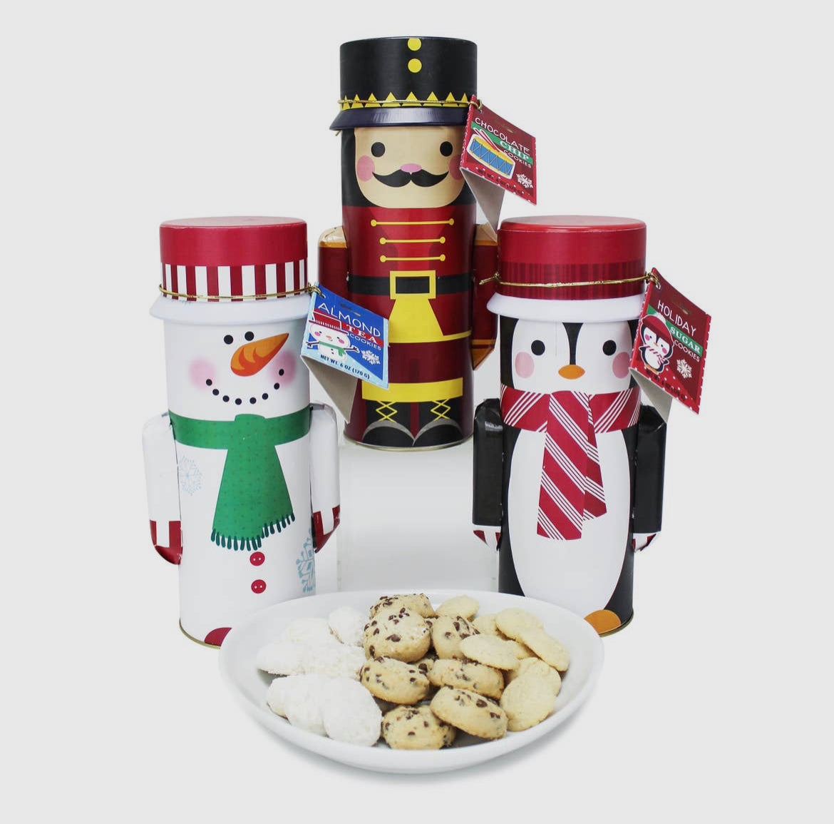 Holiday Character Tins w/ Cookies