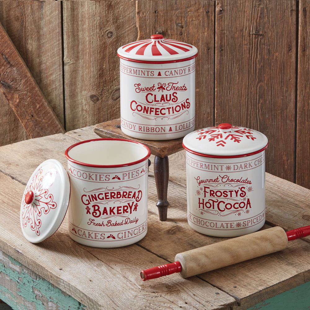 Overaized Claus Confections Canister