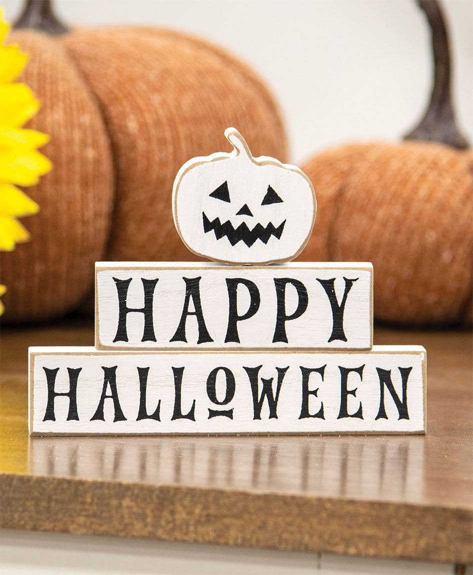 Happy Halloween & Pumpkin Blocks (S/3)