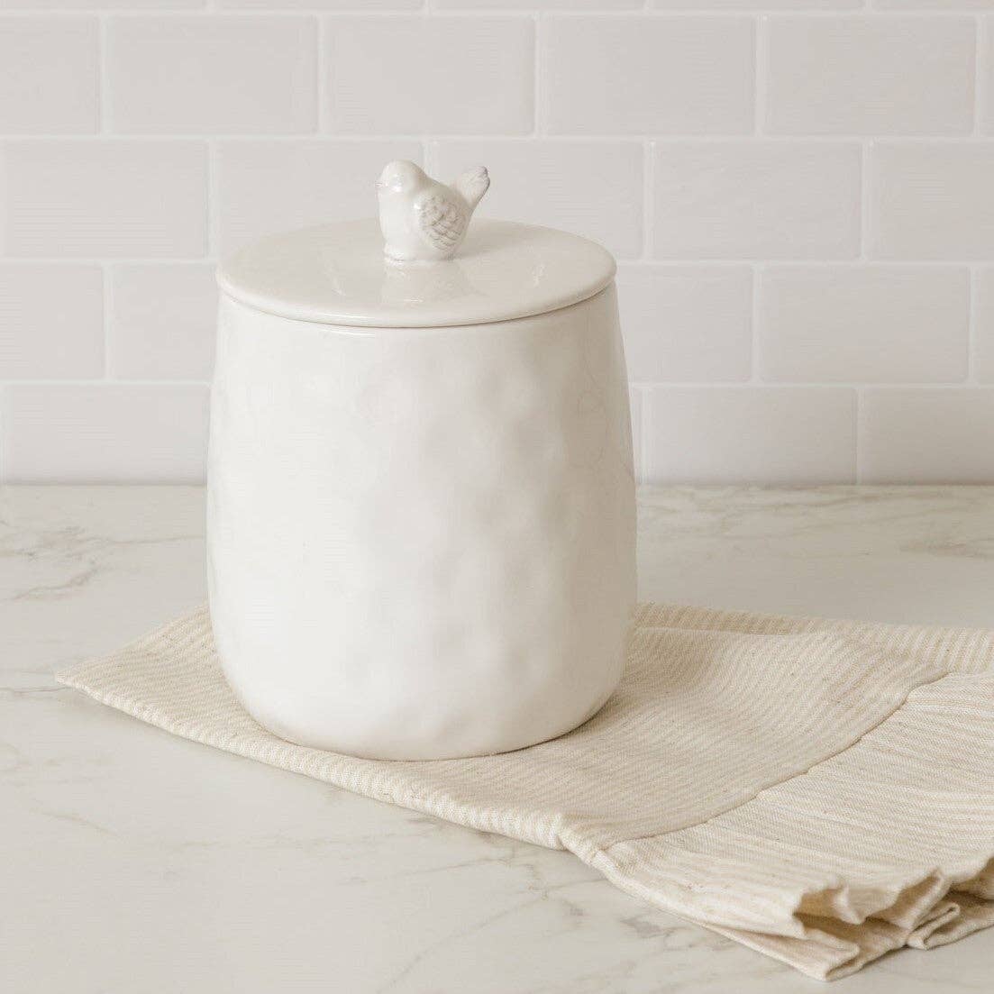 Ceramic Canister w/ Songbird (S)