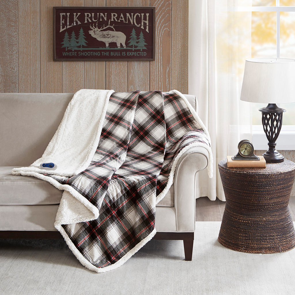 Ridley Oversized Mink to Berber Heated Throw
